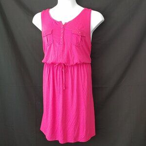 FUSHIA SUMMER DRESS W/ POCKETS